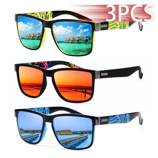 3-Pack Classic Square UV400 Sunglasses