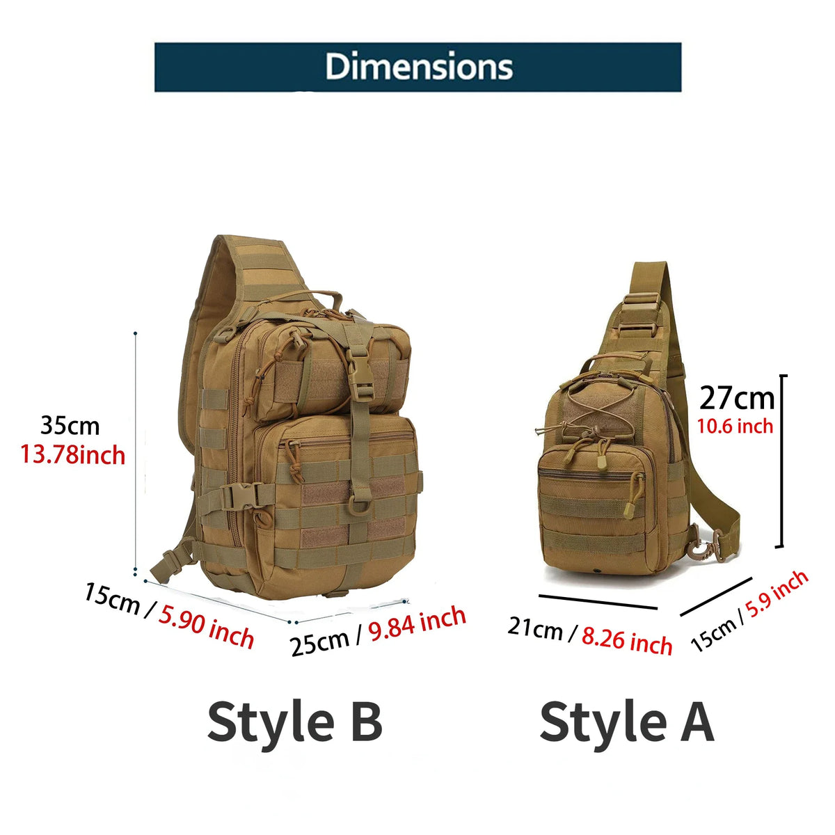 Tactical Sling Backpack – Outdoor Hiking & Travel Bag