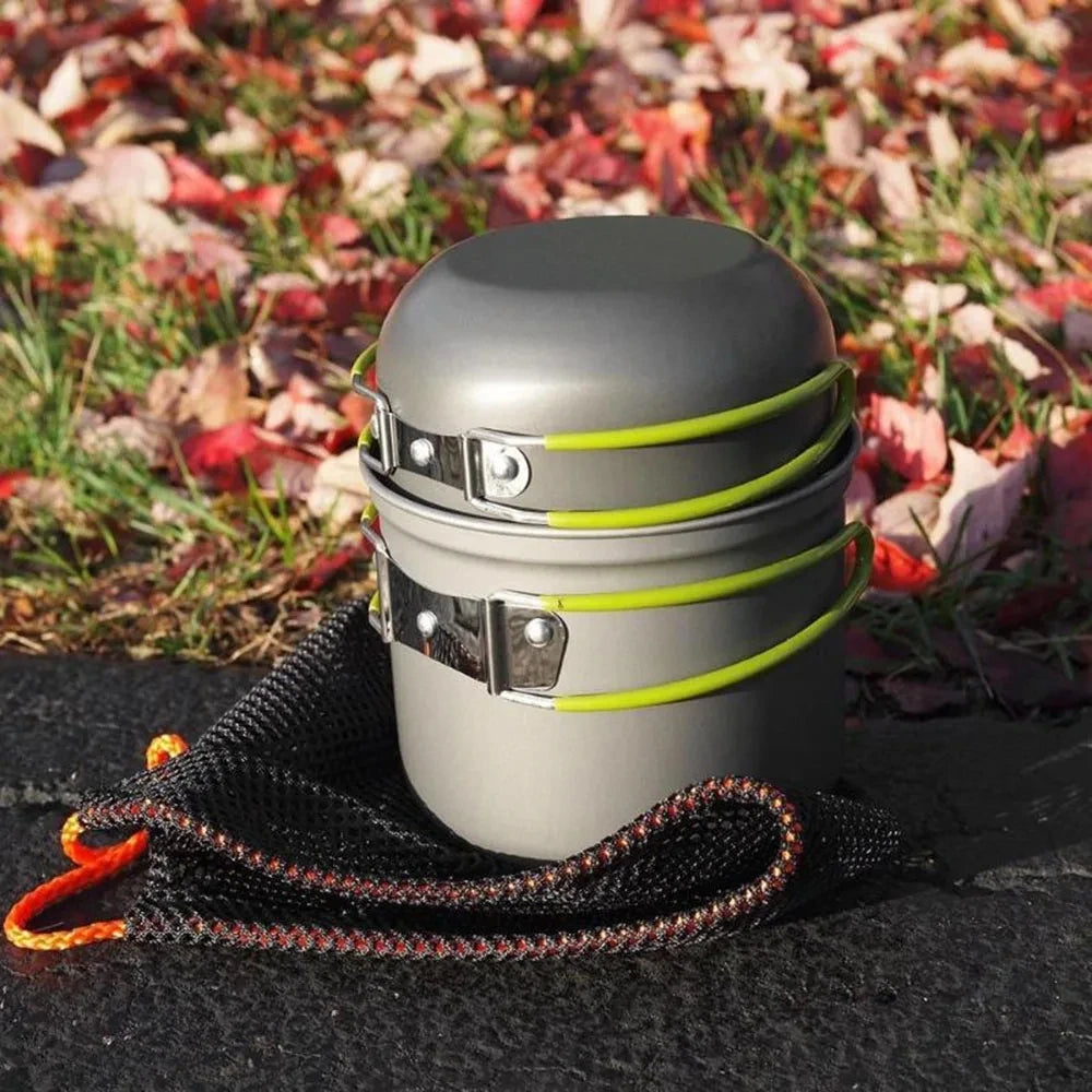 Lightweight Camping Cookware Set - Portable Pot & Pan Kit