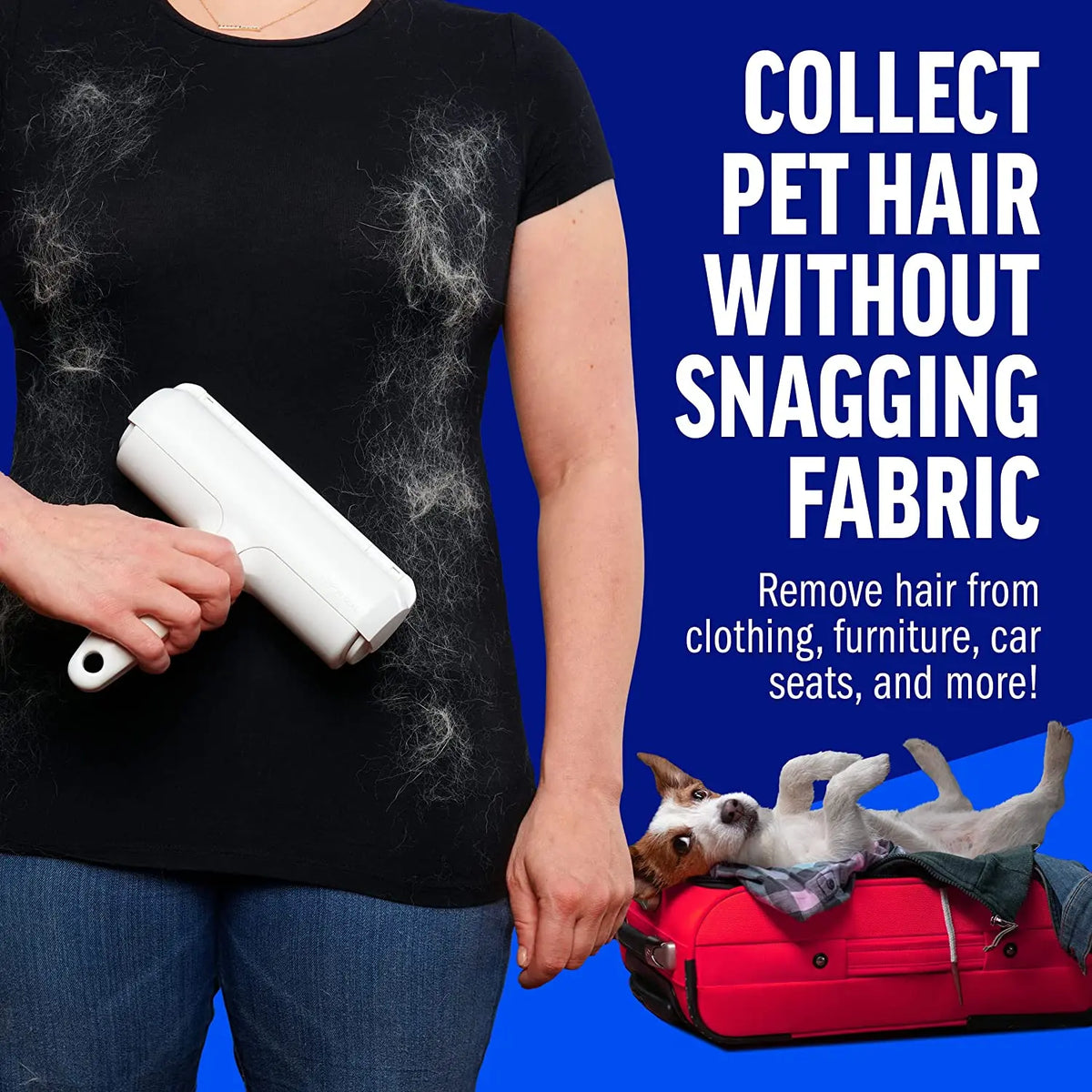 Pet Hair Remover Roller – Self-Cleaning Dog & Cat Fur Remover