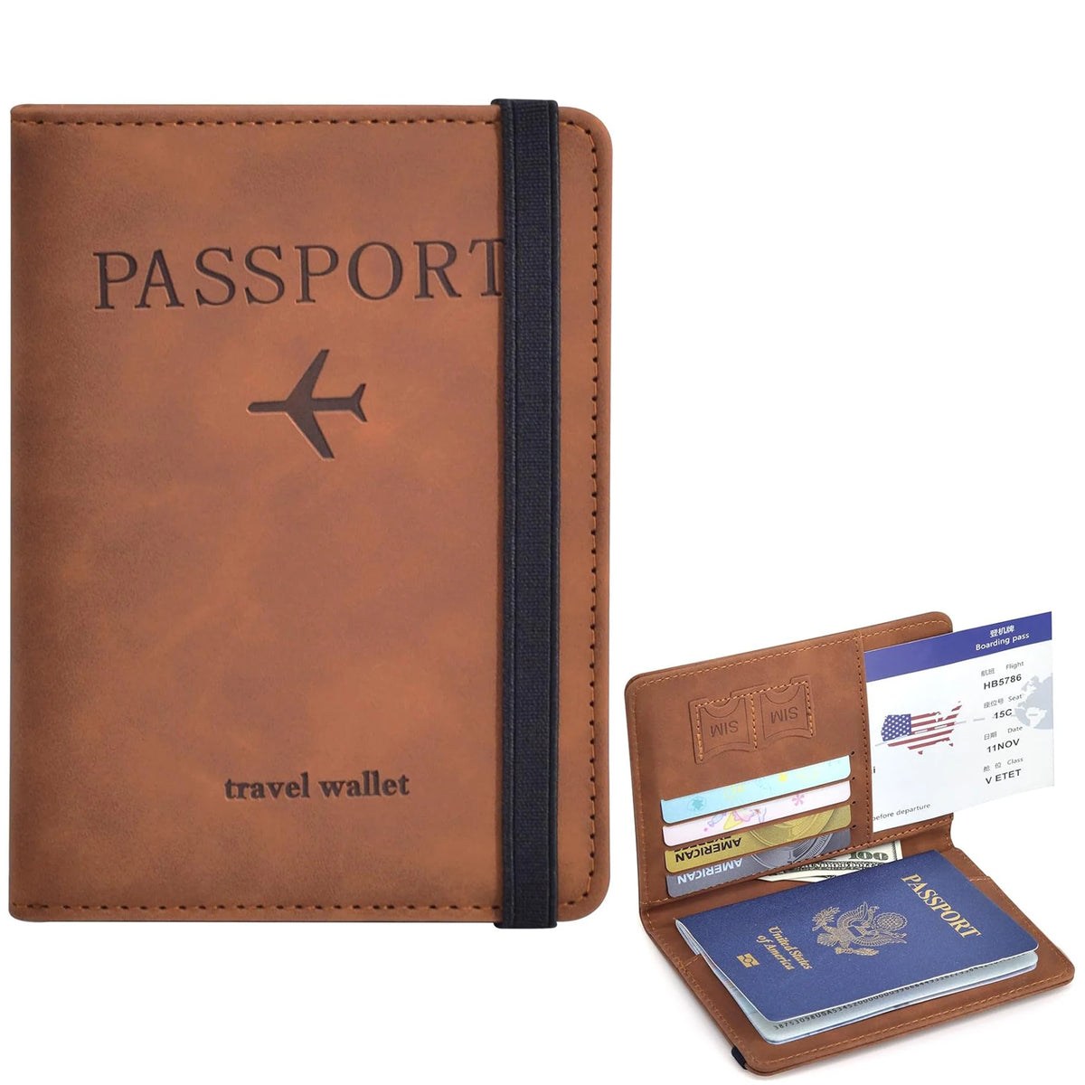 Travel Passport Holder & Organizer Wallet
