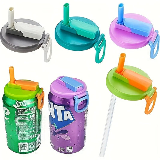 Reusable Soda Can Lid with Straw – Soft Drink Can Cover