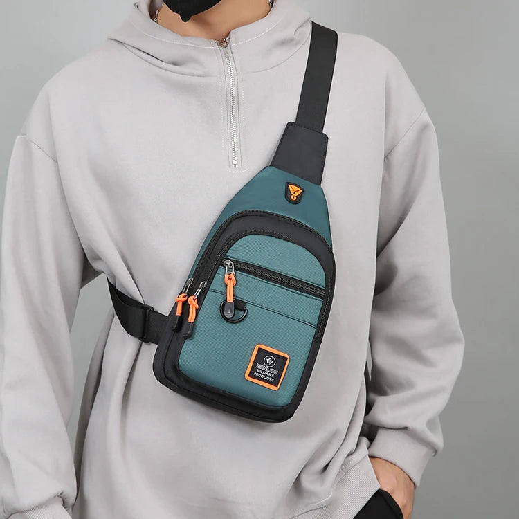 Men's Outdoor Sling Bag – Waterproof Crossbody Chest Bag