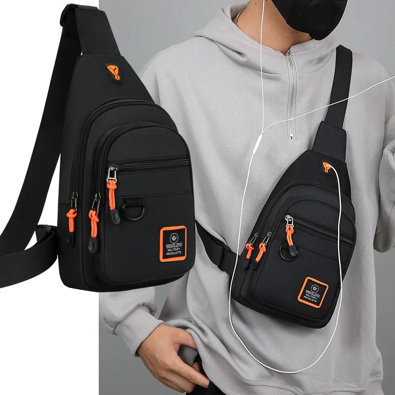 Men's Outdoor Sling Bag – Waterproof Crossbody Chest Bag