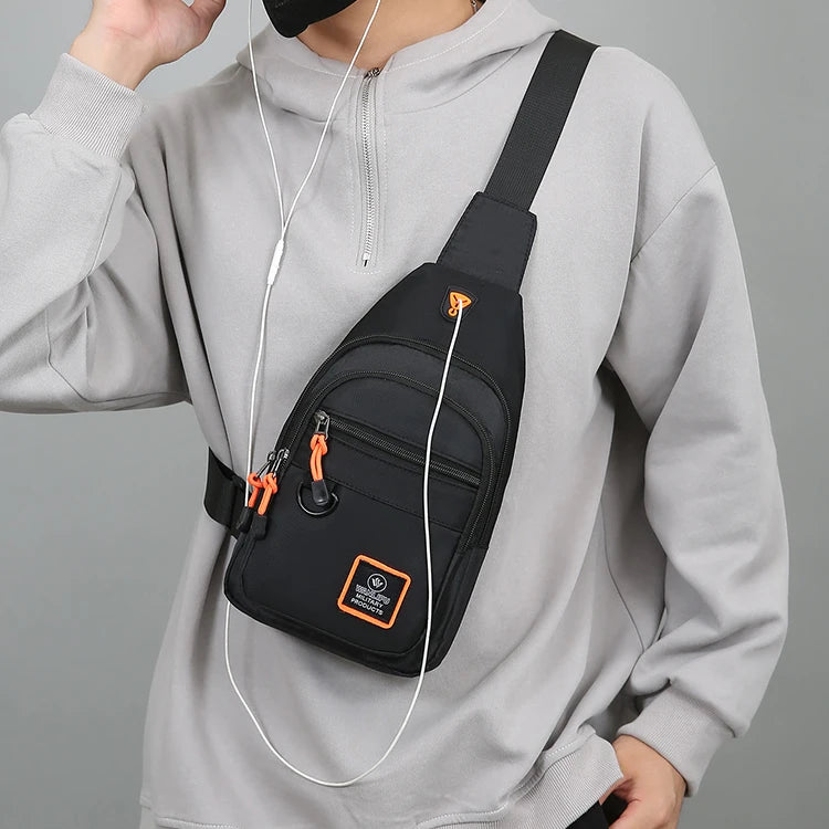 Men's Outdoor Sling Bag – Waterproof Crossbody Chest Bag