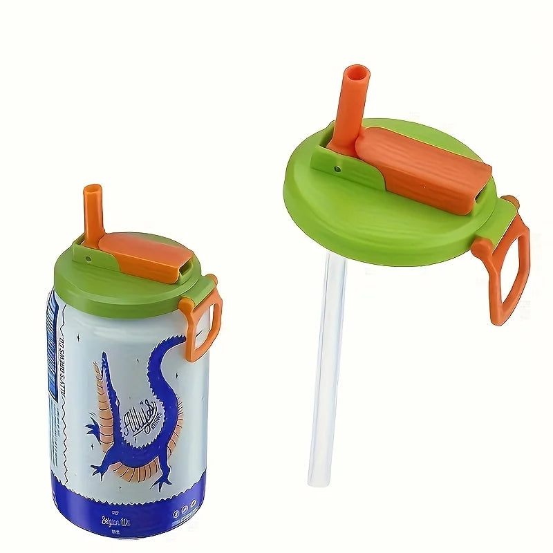 Reusable Soda Can Lid with Straw – Soft Drink Can Cover