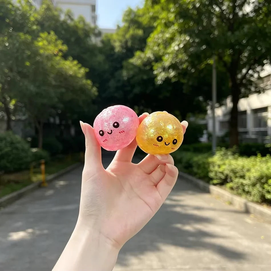 Glitter Dumpling Squishy - Sensory Stress Relief Toy