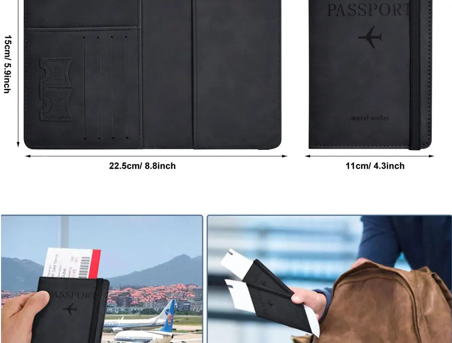 Travel Passport Holder & Organizer Wallet